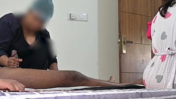 Wrong lady jerked cock