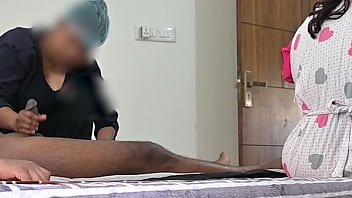 Wrong lady jerked cock