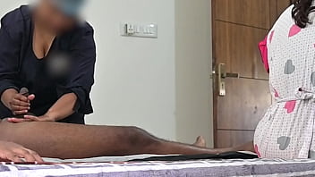 Wrong lady jerked cock