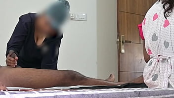 Wrong lady jerked cock