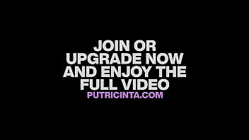 Cowgirl putri cinta is showing off her tiny pussy outside the cabin