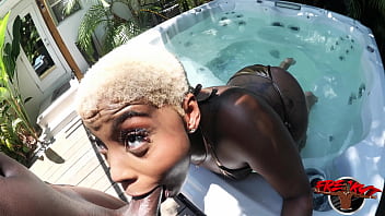 Hot tub bbc action for honeydipped