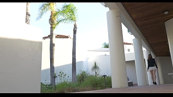 Aspen ora is horny and home alone then gets fucked on the couch