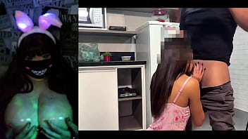 Redhead hotwife with big tits react to cuckold videos compilation #2