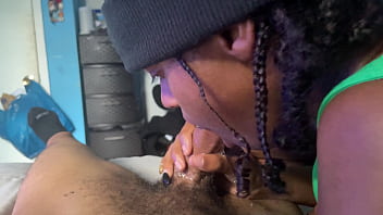 Glamorous sucks dredagloden1 dick in the bedroom pt 2