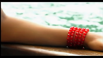 Well built young man tests all holes of exotic lassie on the boat moored in a bay