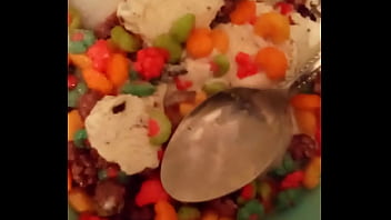 Fav snack ice cream while i work on glazing u life is sweet