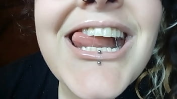 Sweet thin lips with gloss