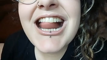 Sweet thin lips with gloss