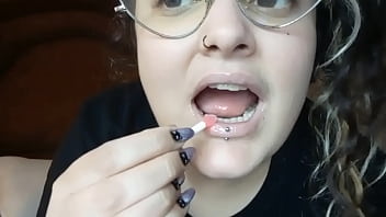 Sweet thin lips with gloss