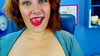 Redhead milf shows me her big tits live