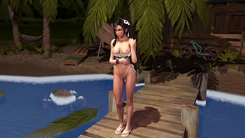 Athletic naughty tifa wants you to help her have a good summer vacation