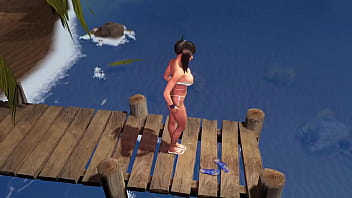 Athletic naughty tifa wants you to help her have a good summer vacation
