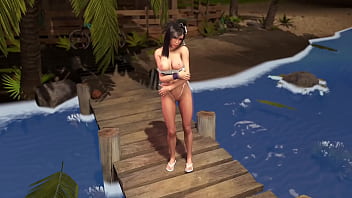 Athletic naughty tifa wants you to help her have a good summer vacation
