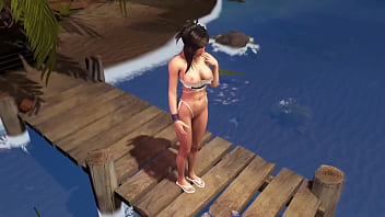 Athletic naughty tifa wants you to help her have a good summer vacation