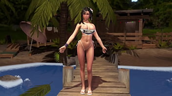 Athletic naughty tifa wants you to help her have a good summer vacation