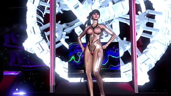Shapely toned eve in ripped suit shows new set of special algorithms