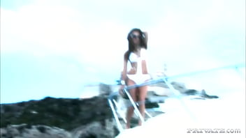 Aletta ocean rides on a speed boat and it makes her super horny