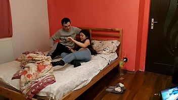 Hot young couple making love