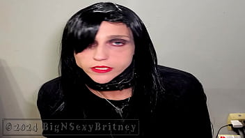 Big n sexy britney goes goth goth chick blowjob and huge facial promo video 1 min nsfw teaser