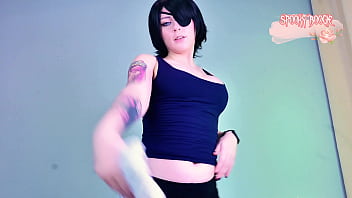 Big breasted slut himeno gets a hard pussy fucking and a huge squirting orgasm from a sex machine