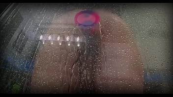 Spied on my chubby roomate trying her new toy in the shower almost dropped my phone trying to not get caught