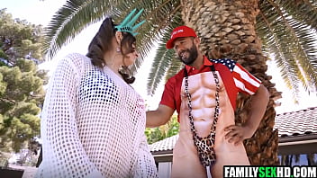 Stepdad joins stepdaughter & stepson for a fuck on indepence day Stepdad joins stepdaughter & stepson for a fuck on indepence day