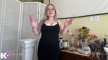 First date gone blonde babe shrinks squishes & vores scared tiny fighter