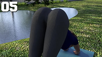 College kings 2 #05 latina college girl bends over in a hot yoga session