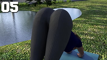 College kings 2 #05 latina college girl bends over in a hot yoga session