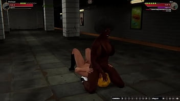 Ellie vs brian nf3d sex battle femdom combat