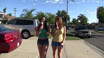 Big boobed lesbos kiera king and melina mason love playing on the couch