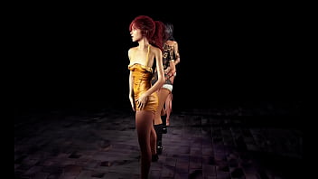 Shapely chicks maelle maelle and sciel sensually pose for you to the music