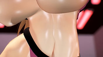 Kancolle ship bismarck lifting weights in compromising position