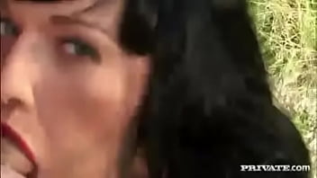 Busty babe donna marie loves sucking dick in the woods