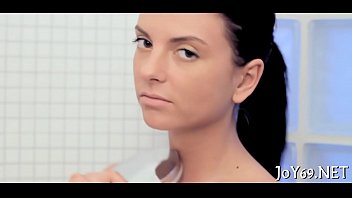 Hotty receives pleased by a solo play