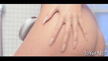 Hotty receives pleased by a solo play