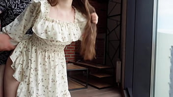 My stepsister doesn't mind fucking on the floor