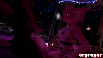 Vrchat a furry dragon and a rex indulge each other sexual desires