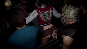 Slutty Irresponsible Yuffie Convinced Cloud To Fuck Her On A Packed Bus thumbnail