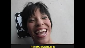 Sexy chick gets a glory hole 21