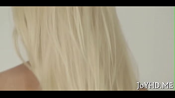 Hot legal age teenager in a thrilling act