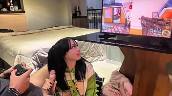 Boquete perfeito enquanto jogo call of duty 3 ft amberzinha