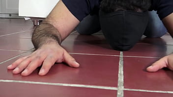 I test my shoes on my slave hands