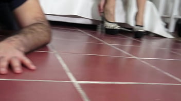 I test my shoes on my slave hands