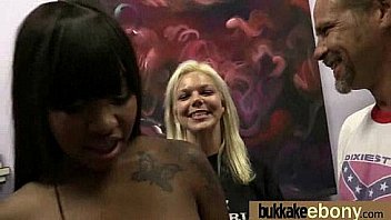 Ebony In A Huge Bukkake 12 thumbnail