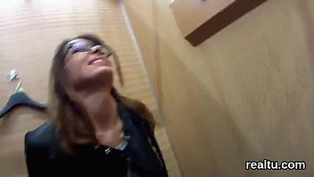 Attractive czech kitten was teased in the mall and screwed in pov