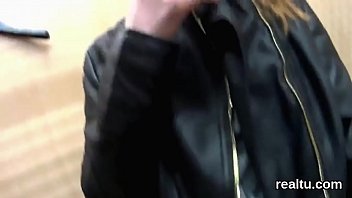 Attractive czech kitten was teased in the mall and screwed in pov