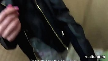 Attractive czech kitten was teased in the mall and screwed in pov