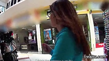 Attractive czech kitten was teased in the mall and screwed in pov